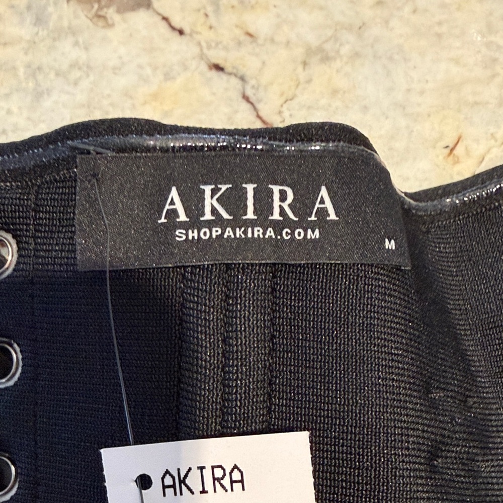 AKIRA Vicky Vixen Stretch corset dress black - Picture 2 of 9